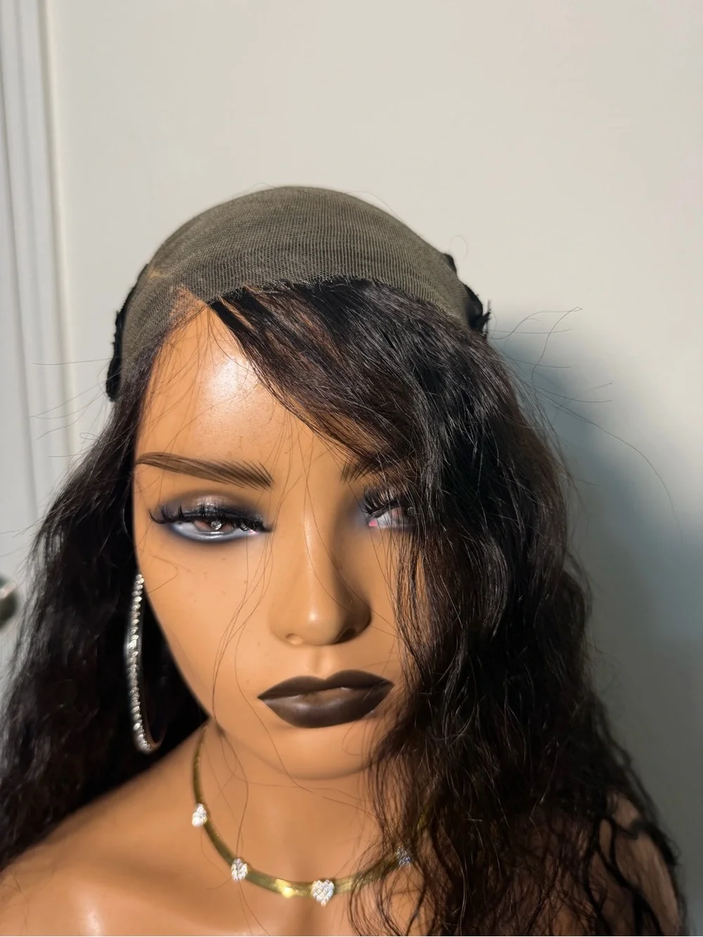 32” Top Quality 6x6 HD Lace Closure Wig, Raw Virgin Human Hair, 200% Density